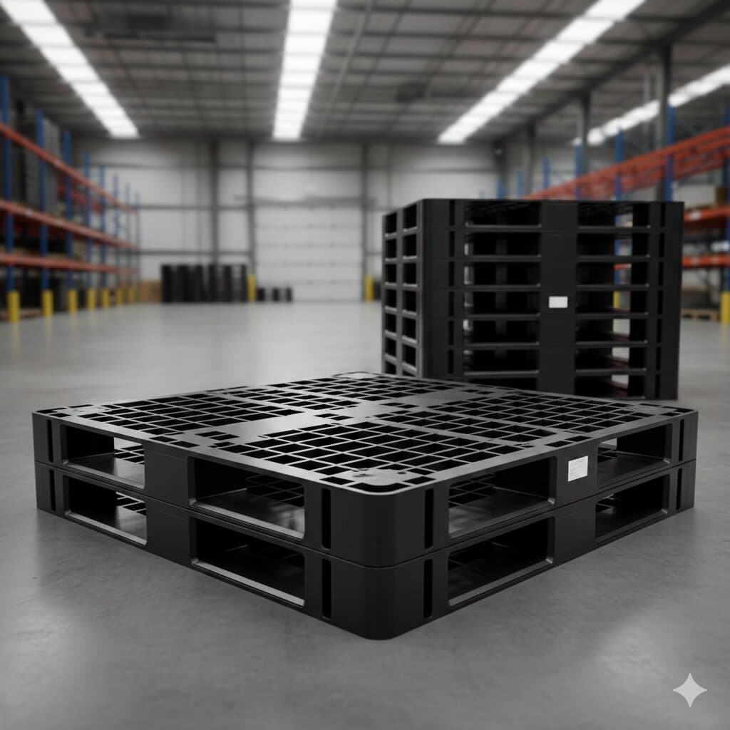 Plastic pallets for industrial use - lightweight and long-lasting