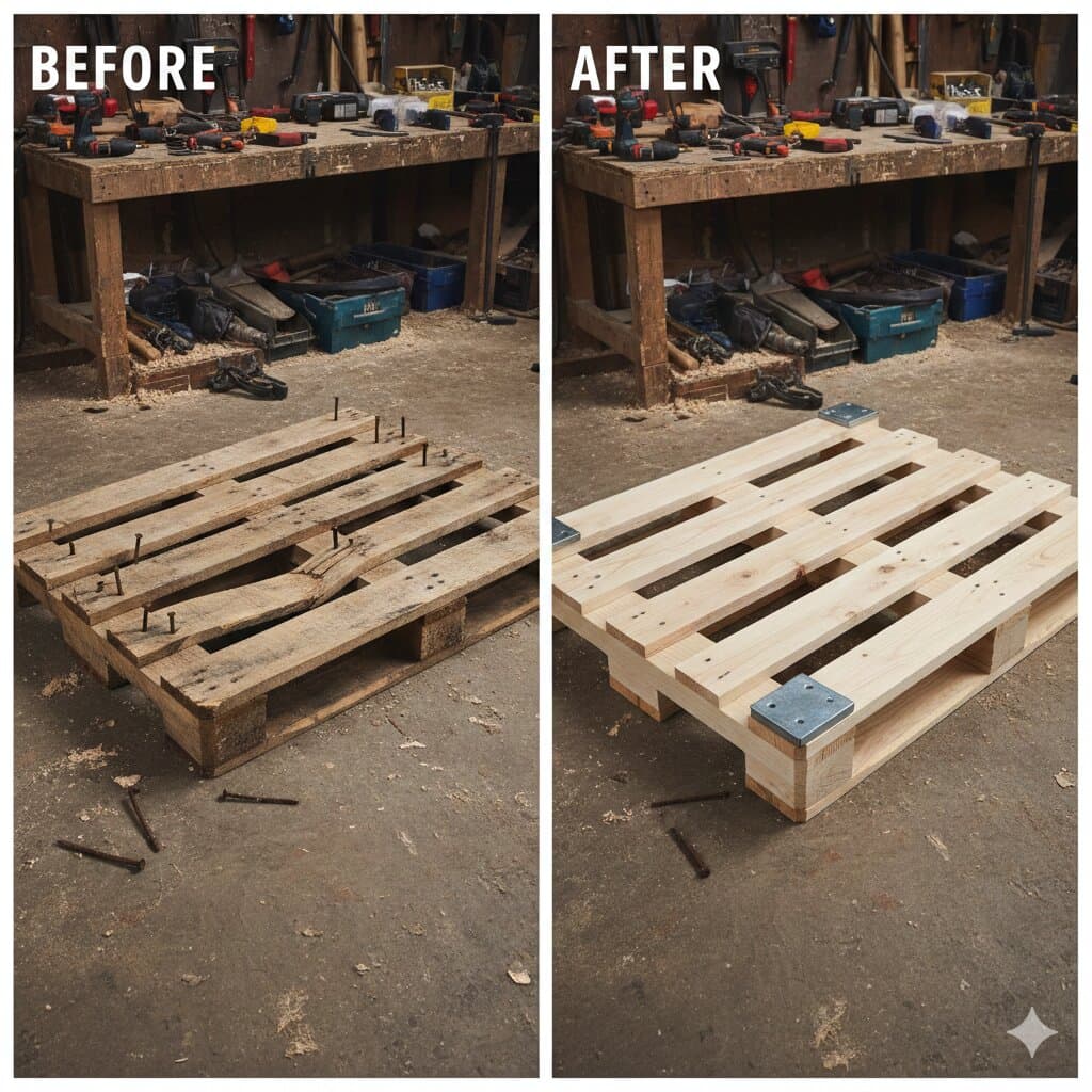 Pallet repair service - professional restoration and maintenance